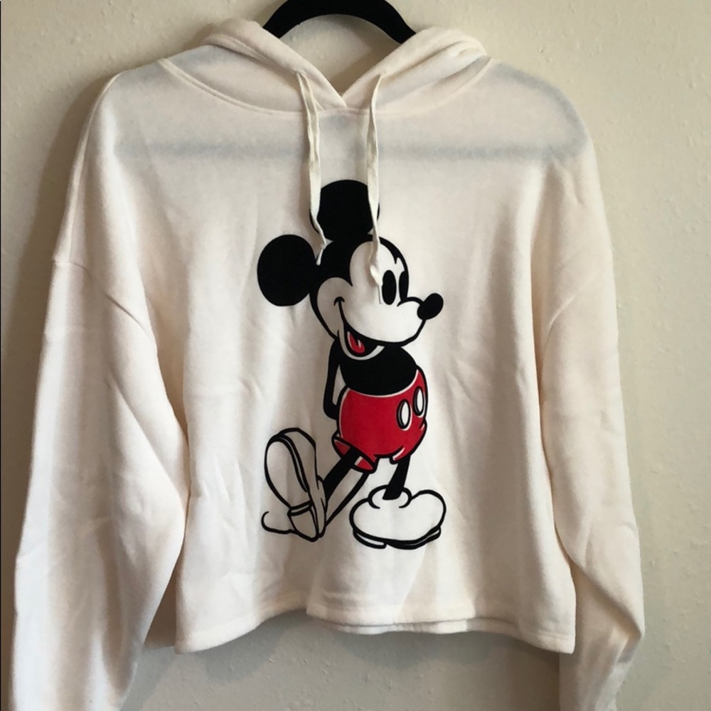 Mickey Mouse Cropped Hoodie